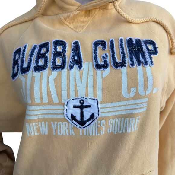Bubba Gump S Pullover Hoodie NY Times Square Flaws - Picture 2 of 9